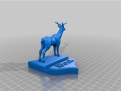 ideer ibock phone stand berti2k deer gadget hunting iphone mobile 3d print model - Mito3D