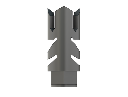 airsoft pubg style compensator muzzle brake zvedak 3d print model - Mito3D