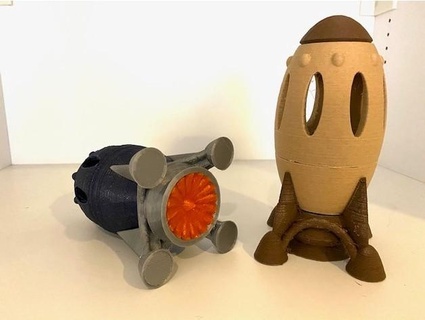 duplo cohete niño amistoso micahjj bloquear edificio bloques Lego modelo espacial espacio astronave naves espaciales juguete juguetes 3d print model - Mito3D