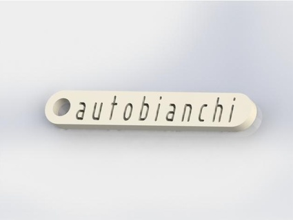 portachiavi autobianchi pinocad auto depoca epoca bianchi car keychain 3d print model - Mito3D