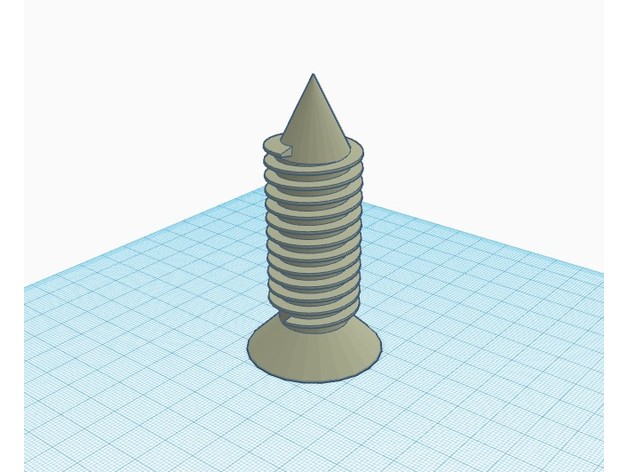 screw bobbinwhood drywall phillips 3D print model - Mito3D