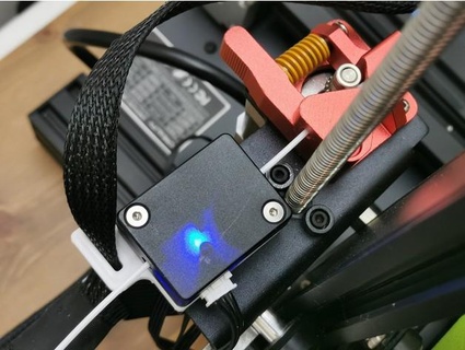 creality cr-6 se filament sensor mount riser cable holder dual gear extruder mrsovieticus cr 6 cr6se plate 3d print model - Mito3D