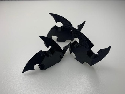 ninja étoile jonandai frigo aimant amusement genjis shurikens 3d print model - Mito3D