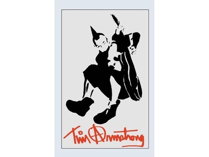 tim Armstrong siluet imza garip tüy punk kokmuş 3d print model - Mito3D