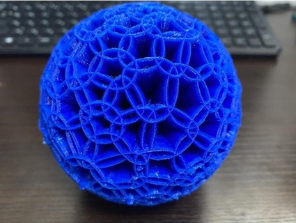 enjaulado ball02 yoshi0204 arte bola cela flashforge gafanhoto matemática rinoceronte rhino3d esfera 3d print model - Mito3D