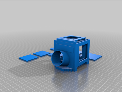 quadrado caixa vácuo anexo broca detritos athing12345 3d print model - Mito3D