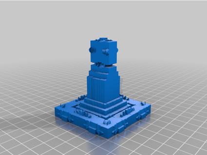 Aztek bükücü ziggurat conceptualiz3d öbür dünya Antik bina kaos futurama yerli matematik Meksikalı asma kat firavun gökdelen ibadet 3d print model - Mito3D