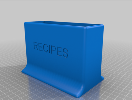 recipe card holder mail order meals - plate overrevved dinner everyplate food meal menu 3d print model - Mito3D