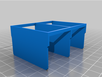 artisanat tiroir diviseur organisateur 4 fentes sections quadrants diviseurs akro mils coolarj10 3d print model - Mito3D