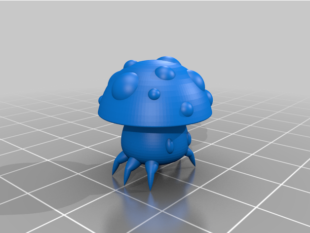 fungo dysprosium66 alieno bug chibi carina dd dungeon draghi figura mini miniatura mostro ragno 3D print model - Mito3D