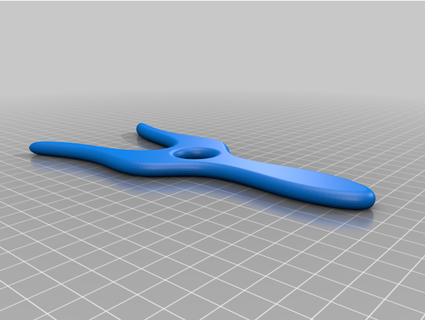 brilla tejido punto tenedor Costura cable descanso gump ondulación 3d print model - Mito3D