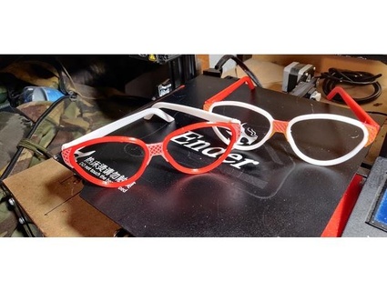 glasses woman calvin klein style lucianga female occhiali 3d print model - Mito3D
