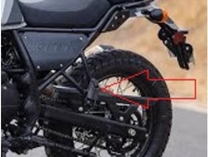 reale enfield himalayano gomma cancellare posteriore passeggero poggiapiedi lucianga moto pedale 3d print model - Mito3D