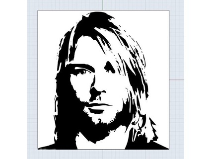 kurt Cobain 2 seltsam Nirwana 3d print model - Mito3D