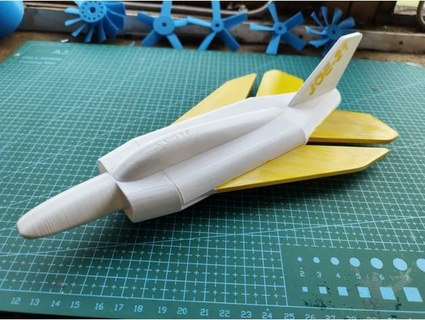 Joey adam mortu jet oyuncak kanat 3d print model - Mito3D