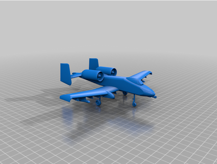 a-10 warthog tyiscc 3d print model - Mito3D