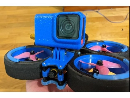 insta360 4k mod fpv drone holder olegshtyr case 3d print model - Mito3D