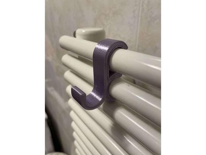 hanger radiator teo290669 appendino bagno bathroom accessories hook 3d print model - Mito3D