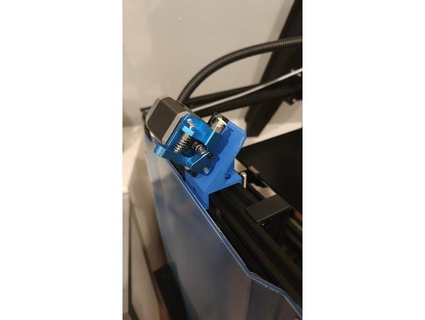 ender 6 extruder relocation tertullidan bowden creality ender5 ender6 mod mount pfte positioning zaxis 3d print model - Mito3D