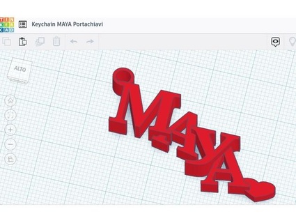 porte clés Maya portachiavi vois 3d print model - Mito3D