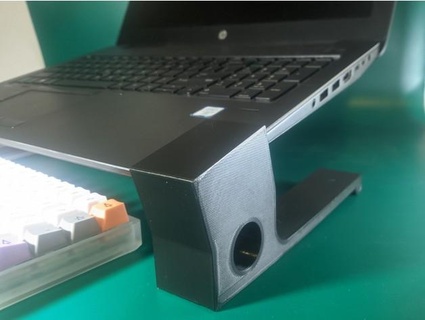 floating laptop stand biltech zbook 3d print model - Mito3D