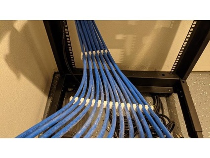 network cable comb - 14 slots gadmek management cat5e cat5 cat6 cat6a networking wire holder 3d print model - Mito3D