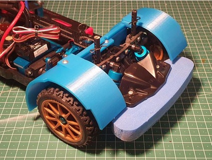 Tamiya tt02 rr çamurluklar tarlakuşu rc araba 3d print model - Mito3D