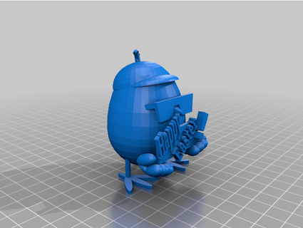 happy easter chick chicky apukaluzo 3d print model - Mito3D