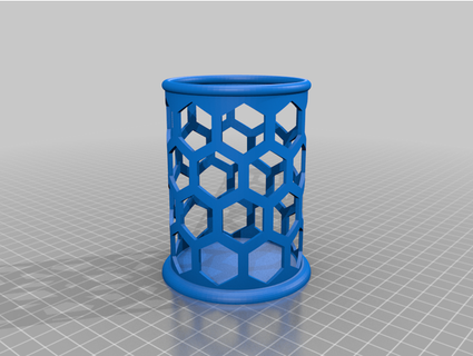 pencil cup posro 3d print model - Mito3D