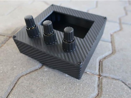 pulsante scatola ruscello mazzo medio dual rotante codificatore pwistudio simracing 3d print model - Mito3D