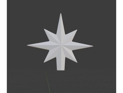 christmas star anteye 3d print model - Mito3D