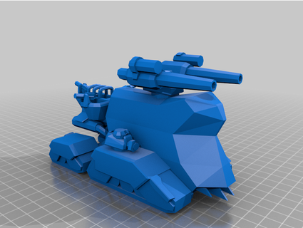xylvanian battlestation - battalion wars brettp4226 gamecube model nintendo tank wii 3d print model - Mito3D