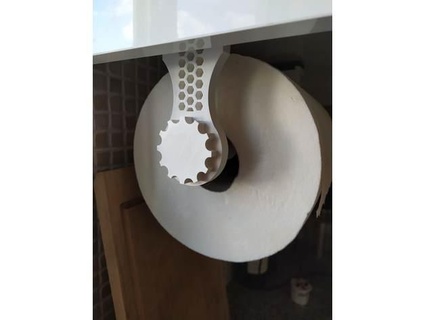 paper towel holder slider psamx kitchen kitchenware tool hanger hook 3d print model - Mito3D