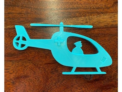 hélicoptère rotor lames tourner envisager robotique souple gamins jouets fileur jouet 3d print model - Mito3D