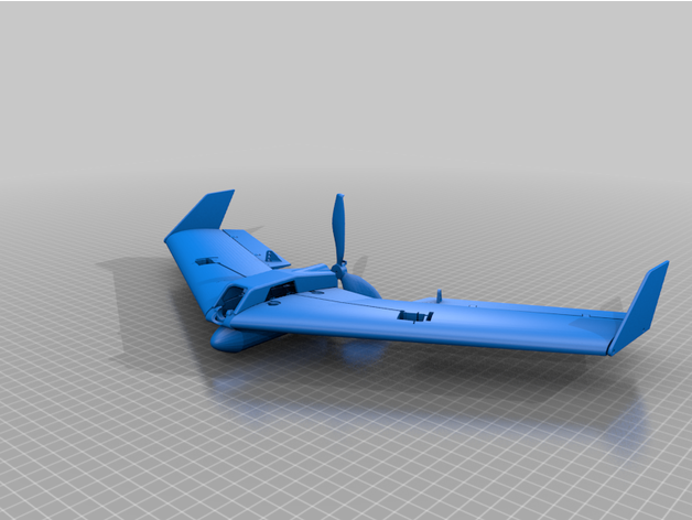 rc fpv wing 420mm remix original 300mm zhaundk 3D print model - Mito3D