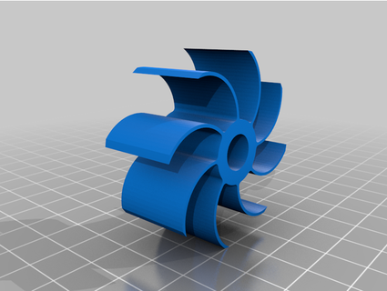 axial couler l'eau pompe bouh 3d print model - Mito3D