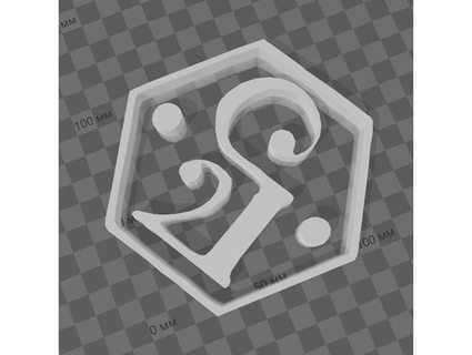 deimos icono lagartocristal Marte martillo guerra 3d print model - Mito3D