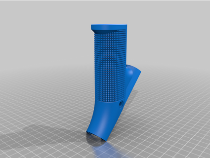 ar stippled angled foregrip jsafah ar15 grip 3d print model - Mito3D
