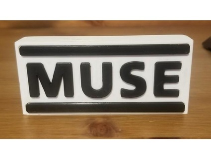 muse sign aimless64 band logo music rock 3d print model - Mito3D