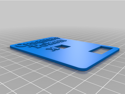 creature token card jillianstarcher 3d print model - Mito3D