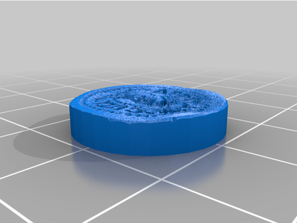 justa moneda expension tokens fanático física acción simbólico florero agua 3d print model - Mito3D