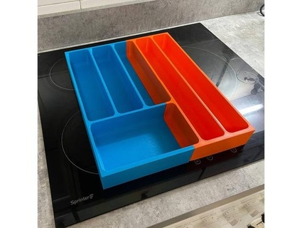 Douane coutellerie plateau luiszmaker cajon cajn commode cubiertos tiroir cuisine organisateur 3d print model - Mito3D