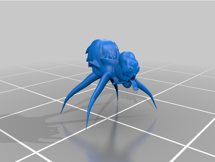 alien spider frogman007 creature monster 3d print model - Mito3D