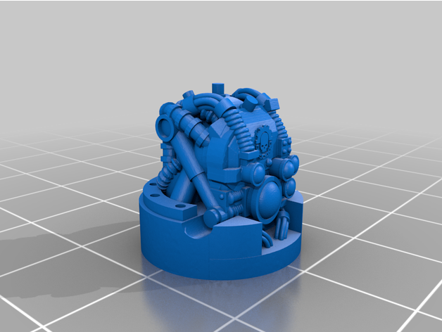 robo cyber head lizardcrystall 3D print model - Mito3D