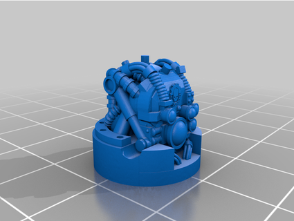 robo Siber baş kertenkele kristali 3d print model - Mito3D