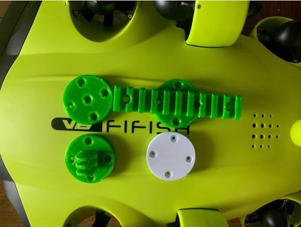 fifish mount dronego gopro kodak laser rov 3d print model - Mito3D