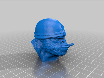 gorille gang buste thehairybanjo 3d print model - Mito3D
