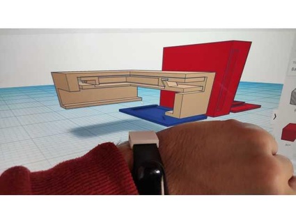 nfc orologio Inserisci miband migranti braccialetto carta credito titolare supporto 3d print model - Mito3D
