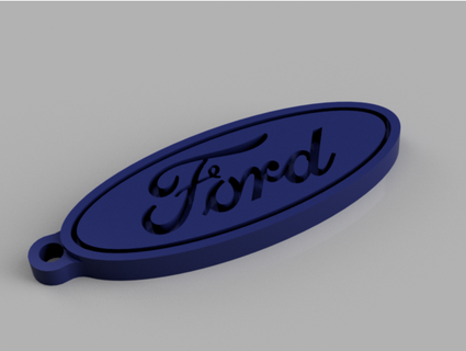 Ford anahtarlık eriksilçuk araba f150 fiesta odak mustang 3d print model - Mito3D