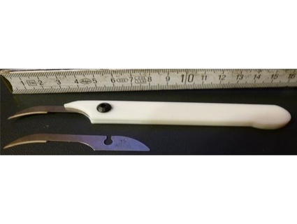 scalpel handle bayha blade pcbrenner knife 3d print model - Mito3D